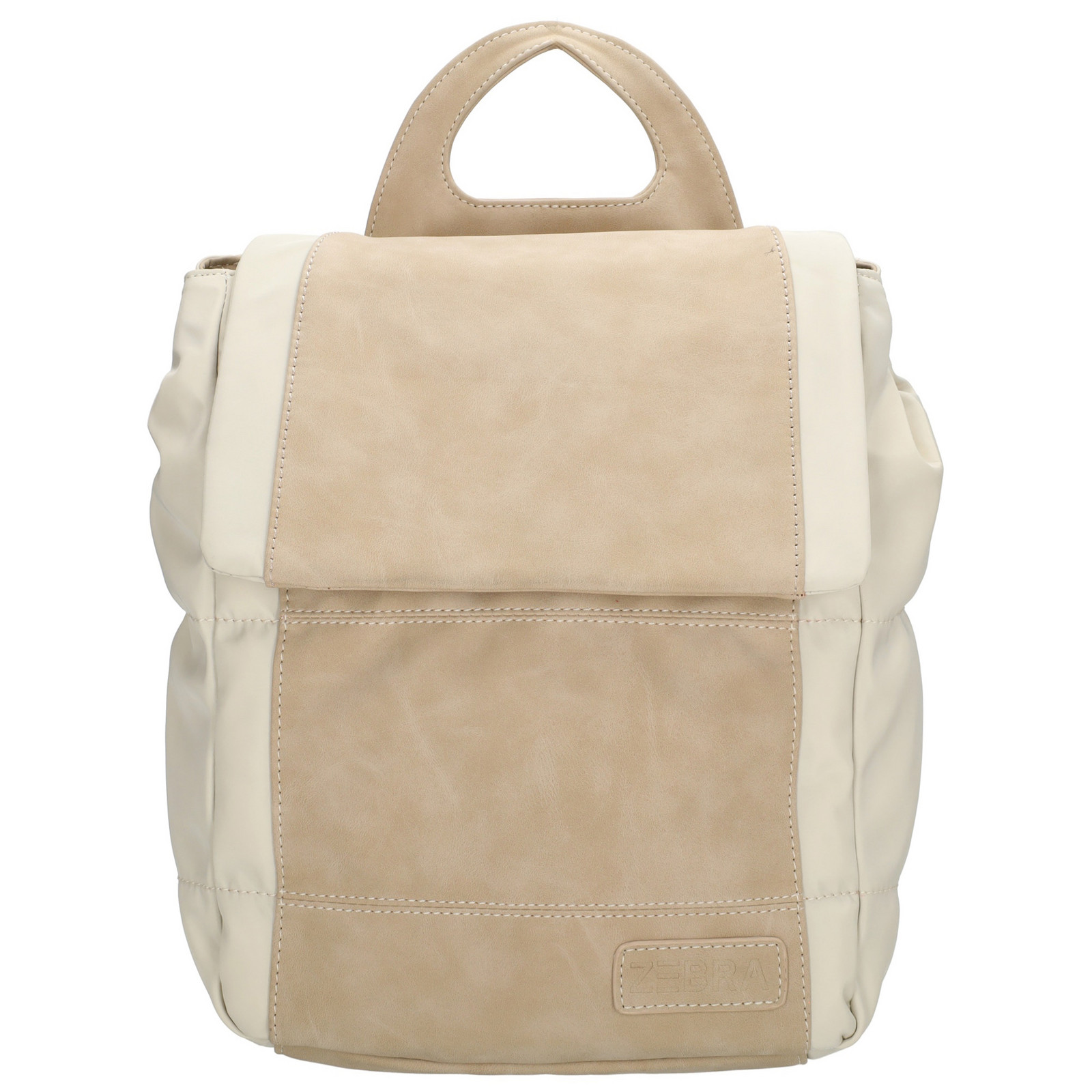 Štýlový batoh - Selene - Zebra Trends - 8 L - krémová
