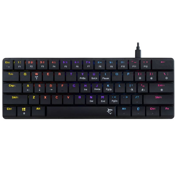 White Shark Mechanical gaming keyboard NAGAMAKI, US, red switch, black NAGAMAKI-B-US-RED.SW