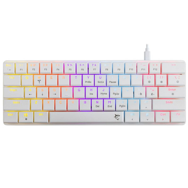 White Shark Mechanical gaming keyboard NAGAMAKI, US, red switch, white NAGAMAKI-W-US-RED.SW