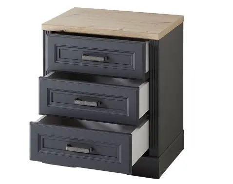 Úložný kontajner Jasmin, grafit/dub%