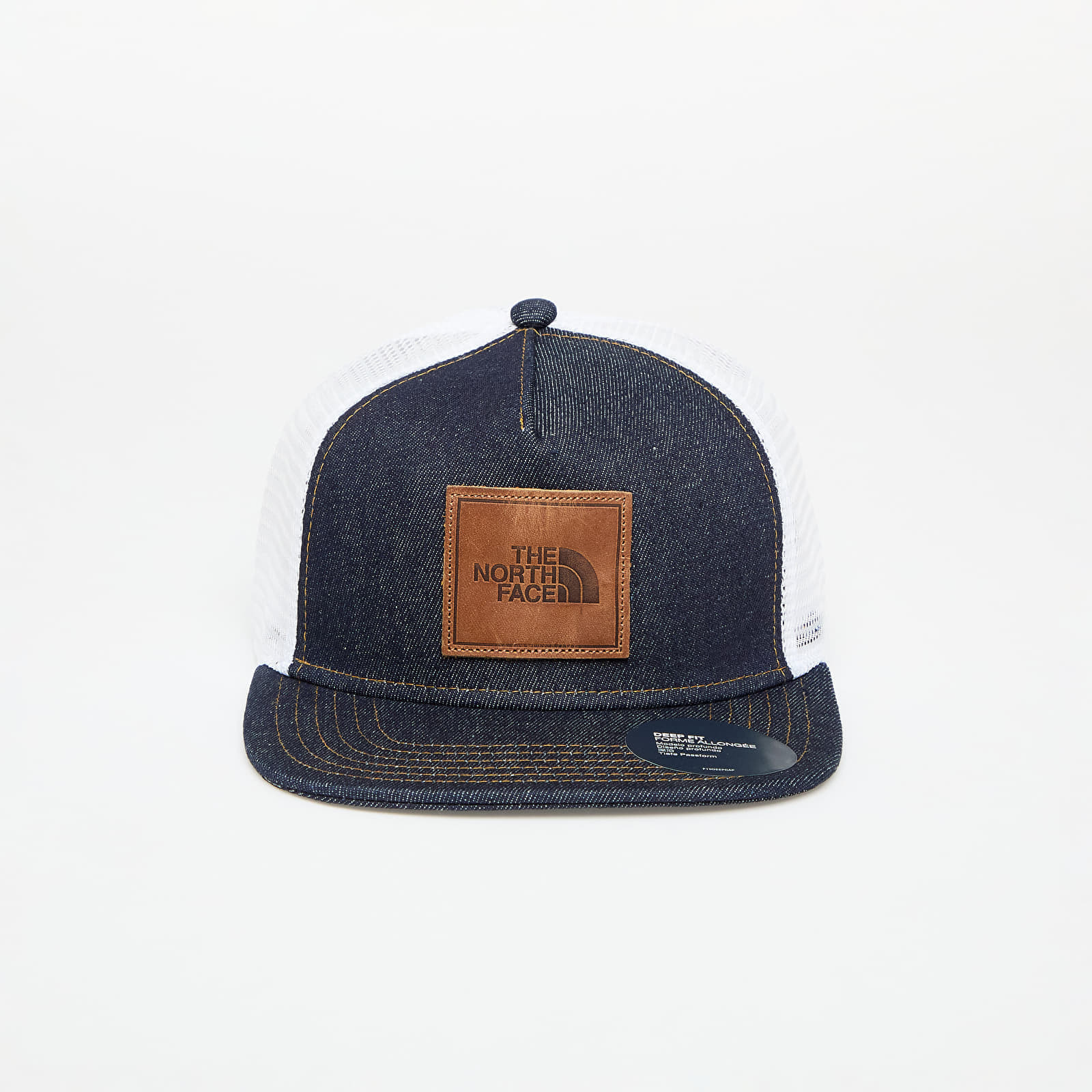 Šiltovka The North Face Half Dome Trucker Denim/ Leather Patch Universal