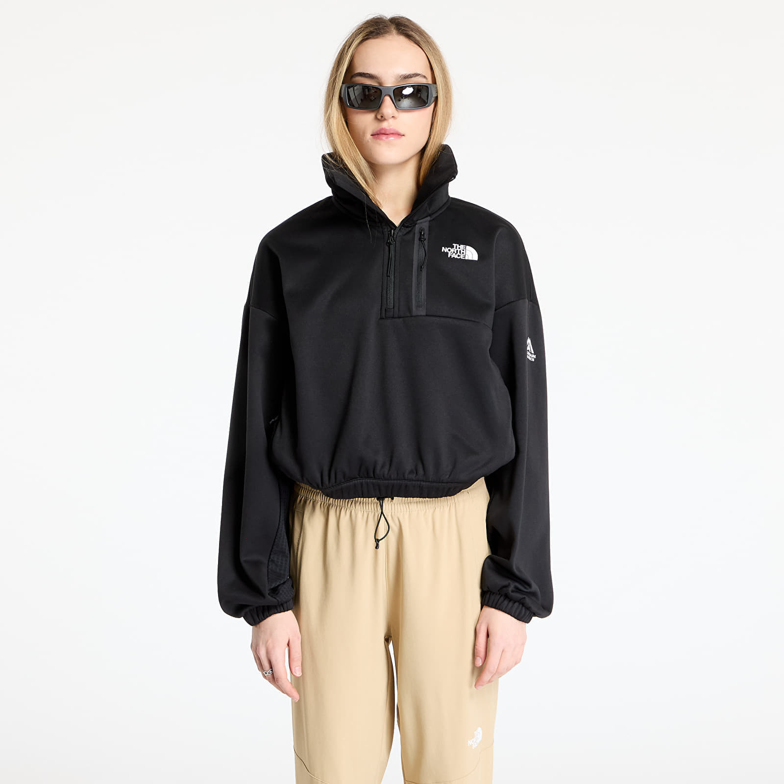Mikina The North Face Ma Fleece Interest 1/4 Zip Sweashirt TNF Black M
