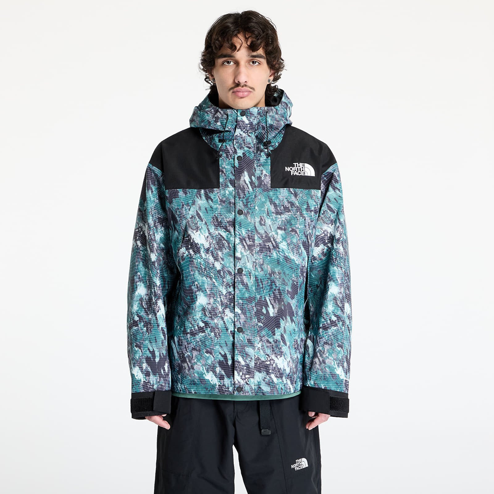 Vetrovka The North Face Dryvent Mono Mountain Jacket Deep Nori Trail Grid Pr L