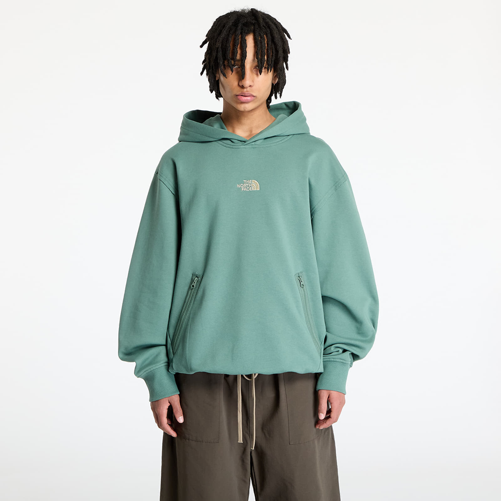 Mikina The North Face Heritage Graphic Relaxed Hoodie Duck Green S
