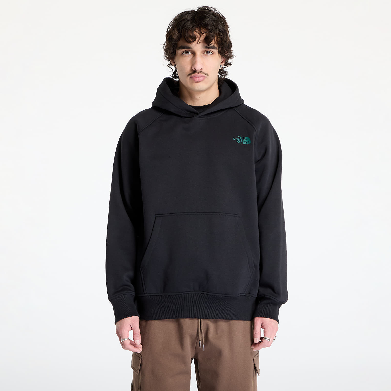 Mikina The North Face Raglan Box Nse Tailgrid Infill Hoodie TNF Black/ Deep Nori Tra S
