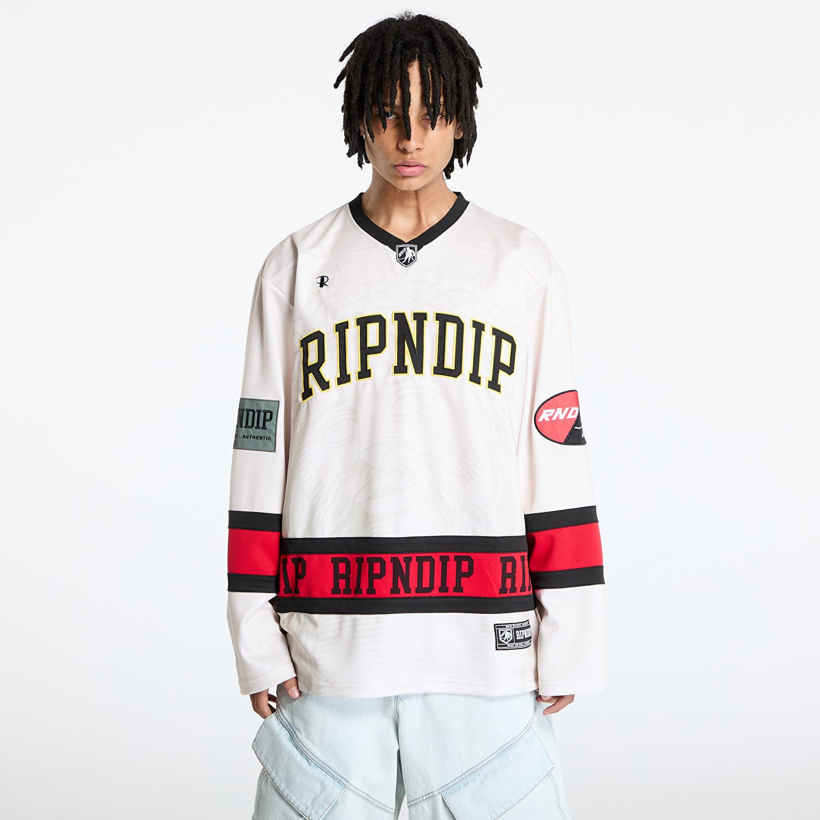 Dres RIPNDIP Lord Savior Hockey Jersey Off White L