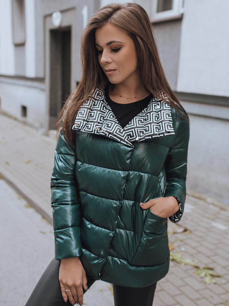 Dámska bunda DELSY zelená Dstreet