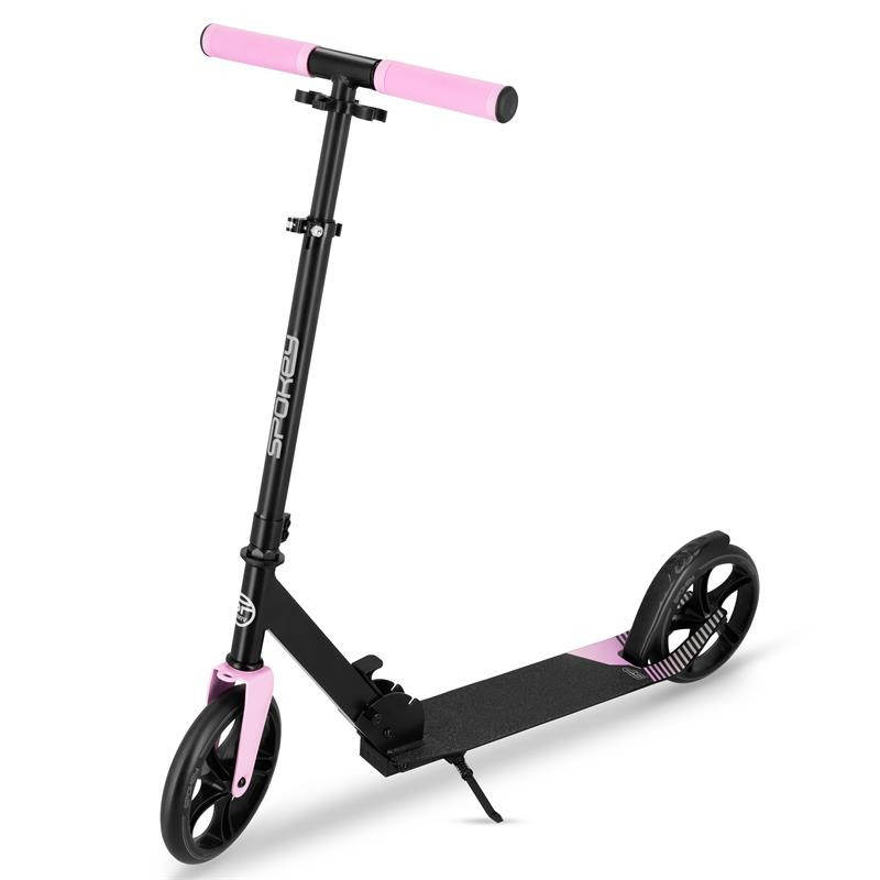 Spokey CITY FLOW Scooter, collie 200 mm, pink