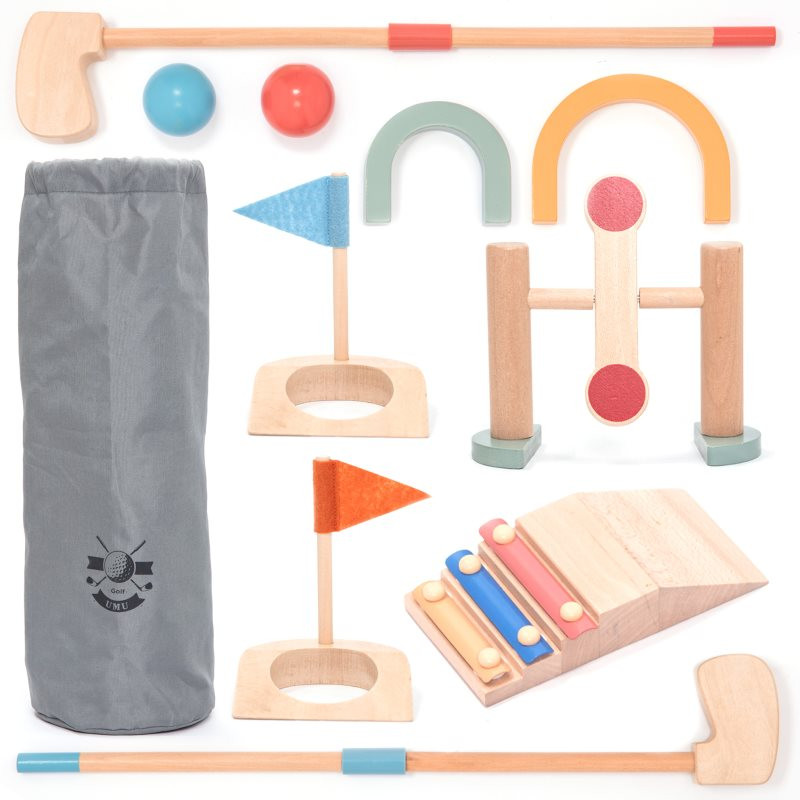 UMU Toys Mini golf aktivity hračka z dreva 3y+