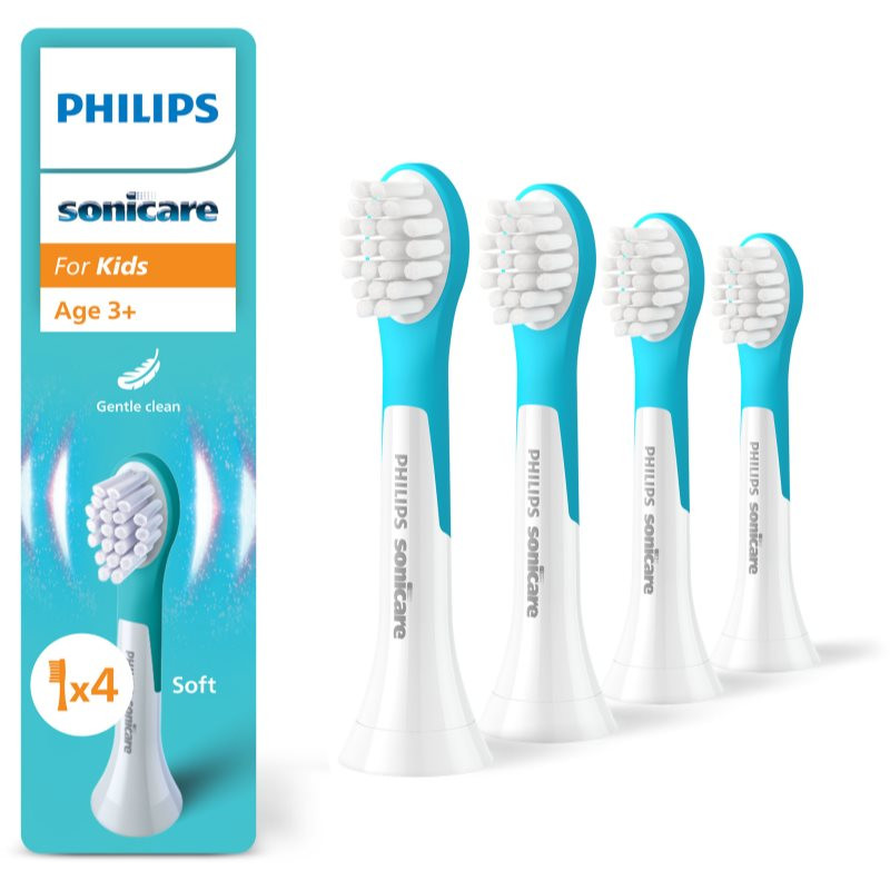 Philips Sonicare For Kids Mini 3+ HX6034/90 náhradné hlavice na zubnú kefku pre deti 4 ks