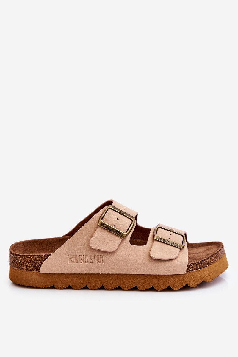 Klasické dámske papuče Big Star LL274478 Beige 38
