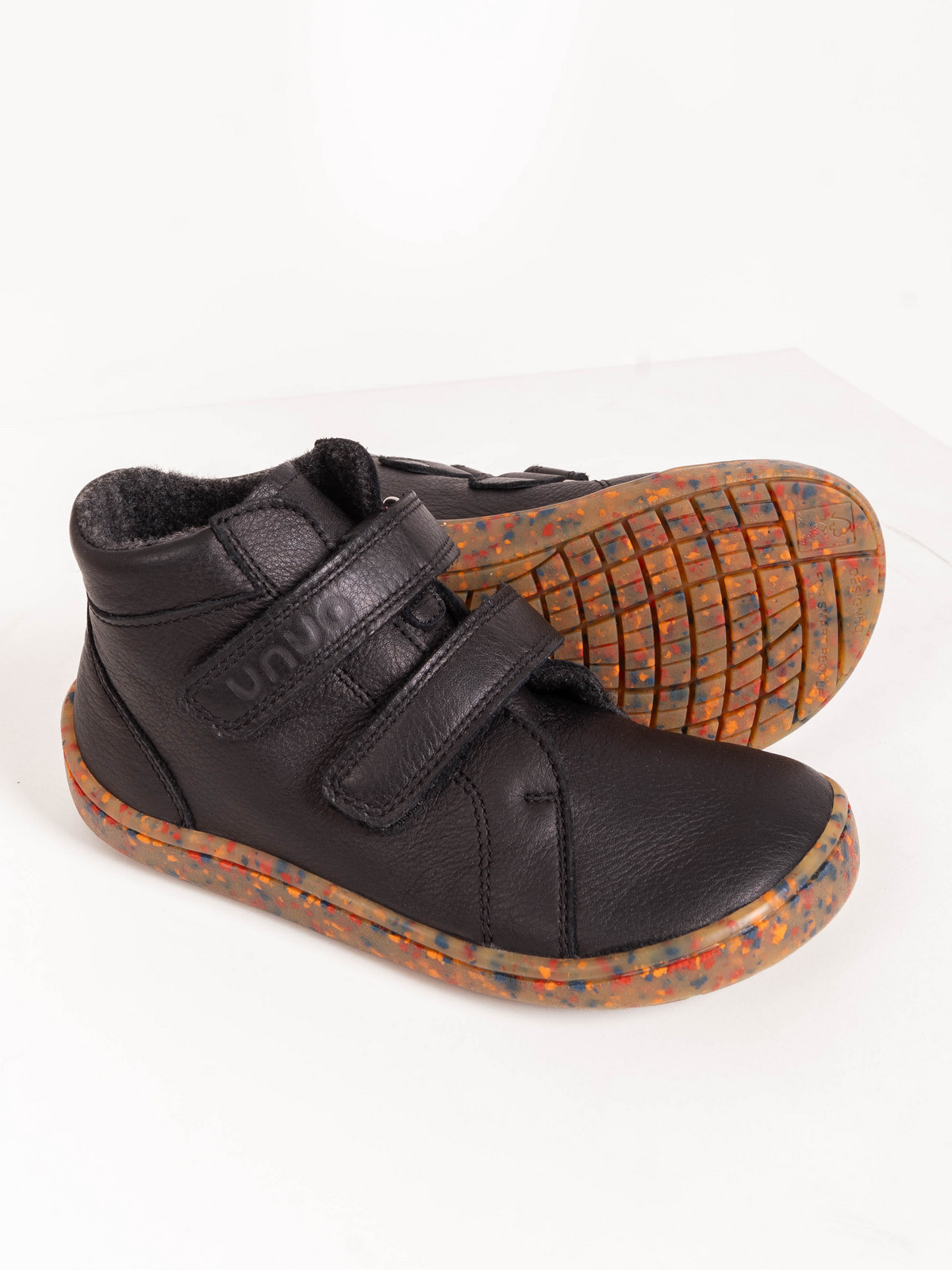 Unuo Unuo, Detské členkové barefoot topánky, Čierna Veľkosť: 29 8596227148158
