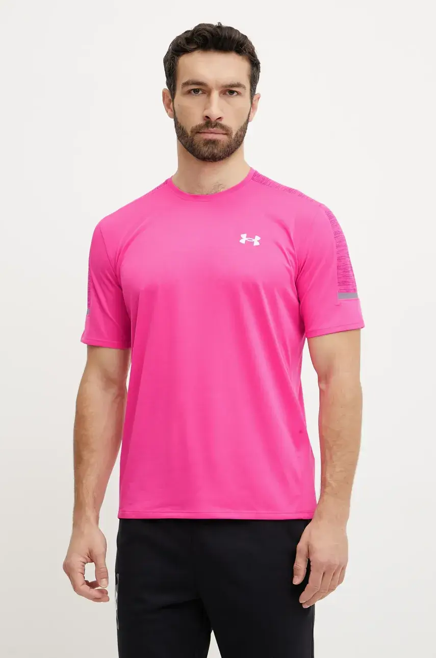 Tréningové tričko Under Armour Tech Utility ružová farba, s nášivkou, 1385976