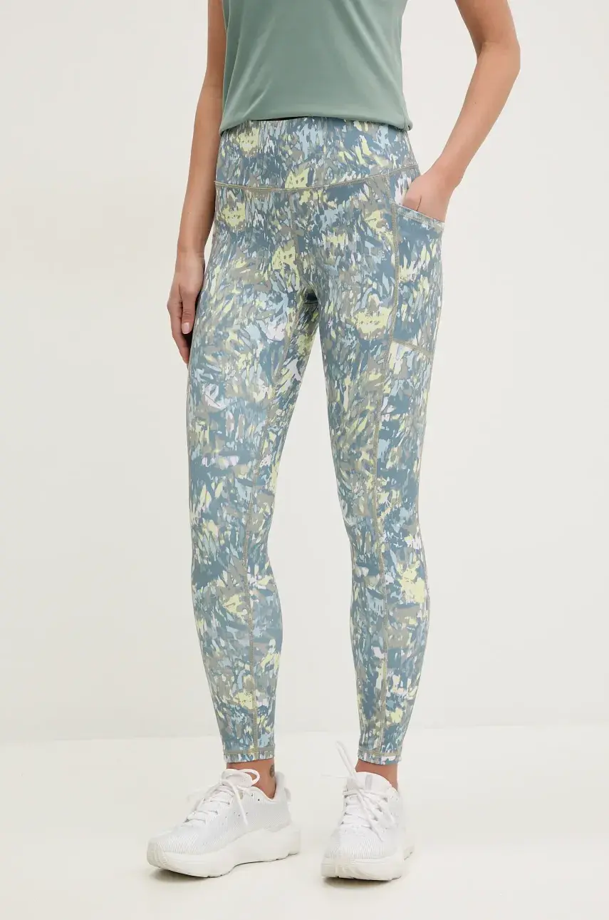 Legíny Dkny dámske, šedá farba, vzorované, DP5P3491