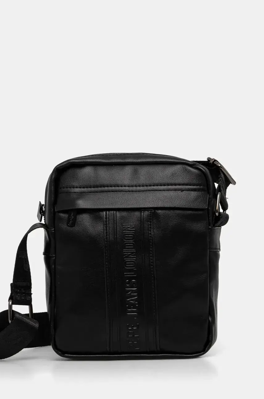 Malá taška Pepe Jeans WOLF BRANT čierna farba, PM030875