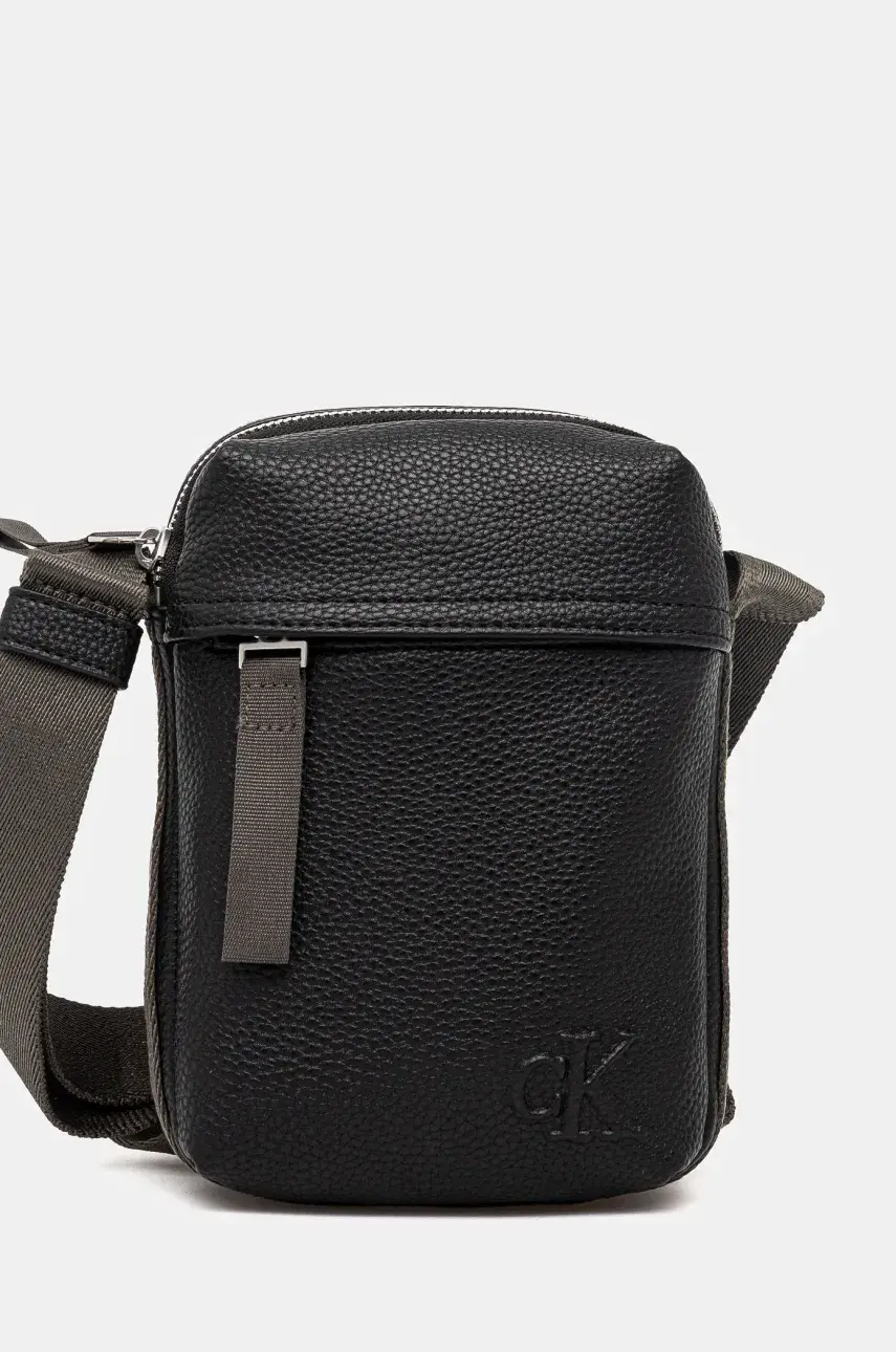Malá taška Calvin Klein Jeans pánska, čierna farba, LV04G3080G