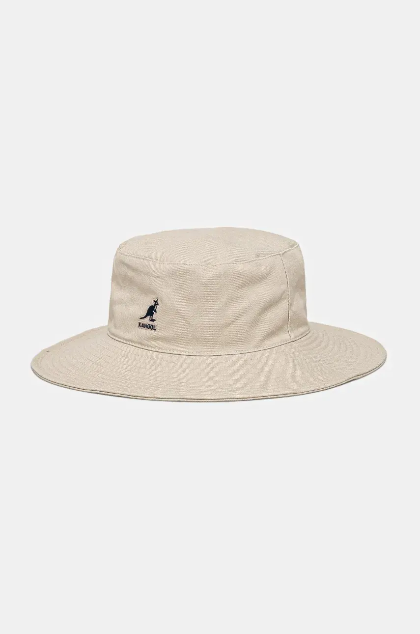 Bavlnený klobúk Kangol WASHED FISHERMAN béžová farba, bavlnený, K5368.KH262