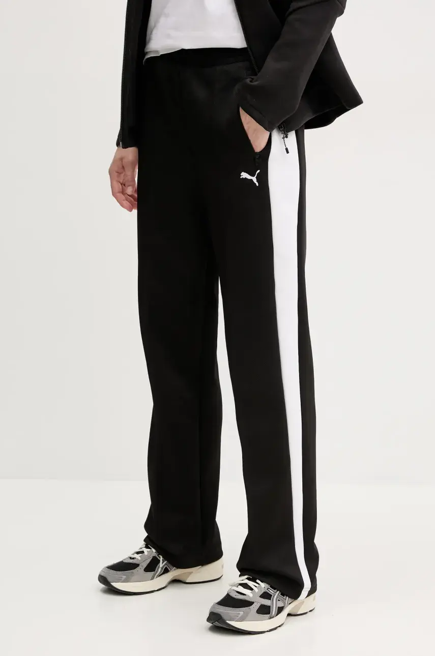 Tepláky Puma dámske, čierna farba, vzorované, 629797