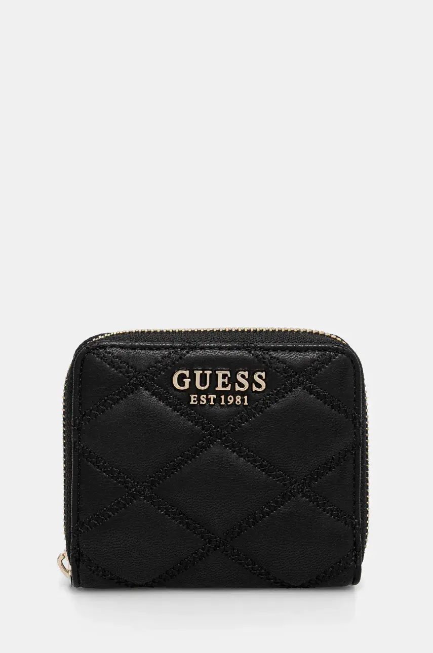 Peňaženka Guess TAMSIN dámska, čierna farba, SWQG96 32137