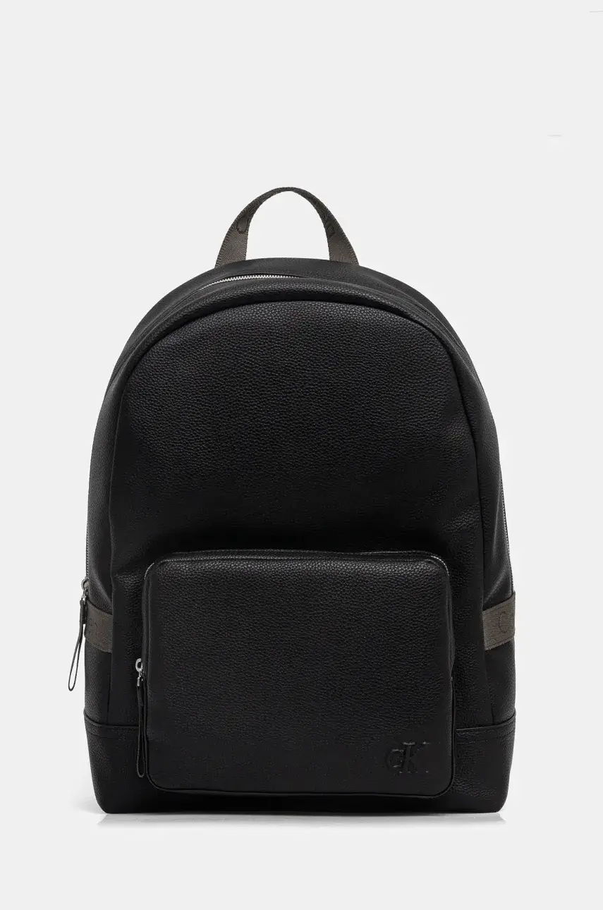 Ruksak Calvin Klein Jeans pánsky, čierna farba, veľký, jednofarebný, LV04G3158G