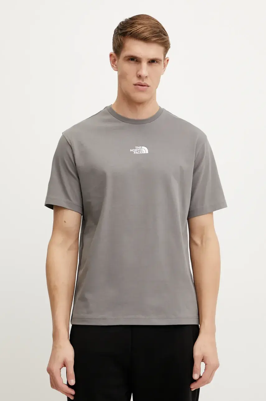 Bavlnené tričko The North Face Heritage Graphic Relaxed pánske, šedá farba, s potlačou, NF0A8C3Q0UZ1