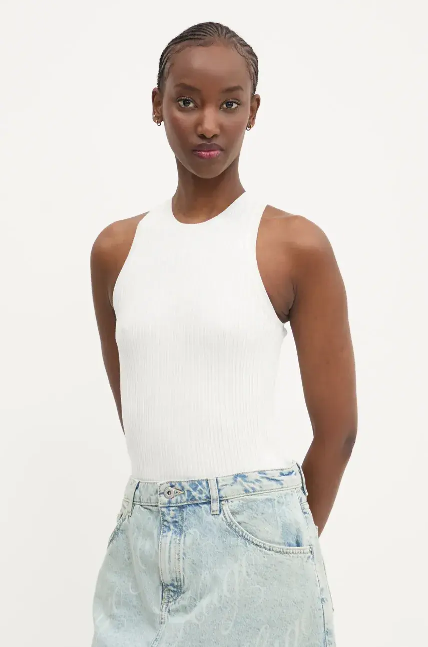 Top HUGO dámske, béžová farba, 50539890