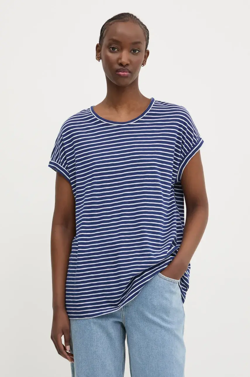 Tričko Superdry dámske, tmavomodrá farba, W1011647A-IBX