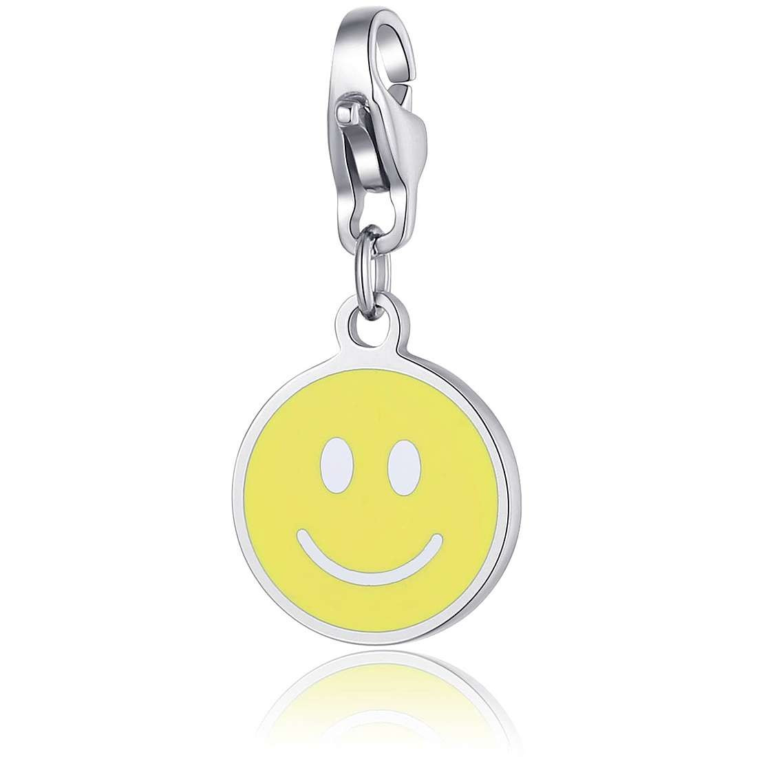 S'Agapõ Veselý oceľový prívesok Smajlík Happy SHA398