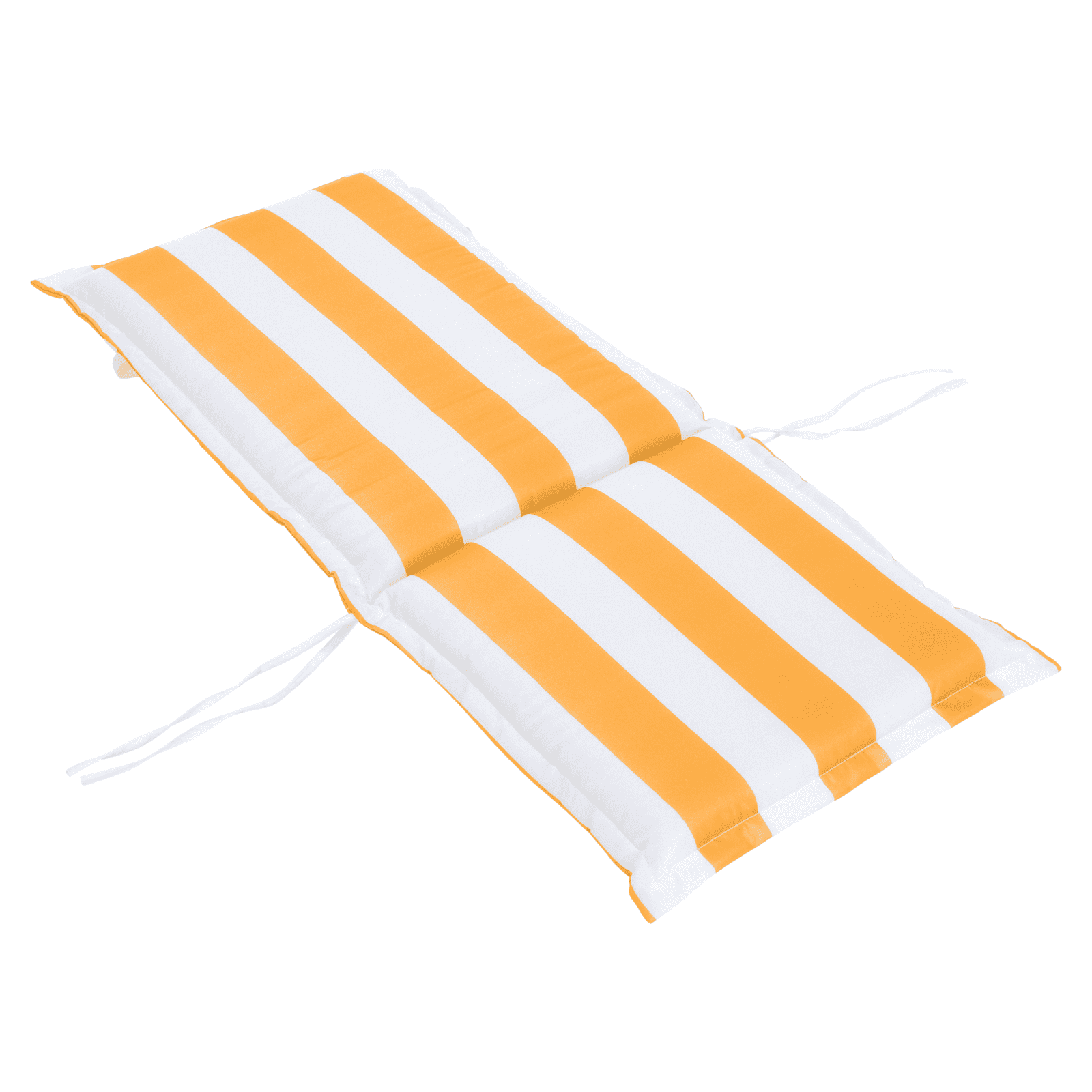 Vankúš na záhradné kreslo, biela/žltá, ALMEDE