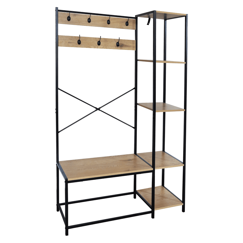 Vešiak, čierna/dub, BERDY