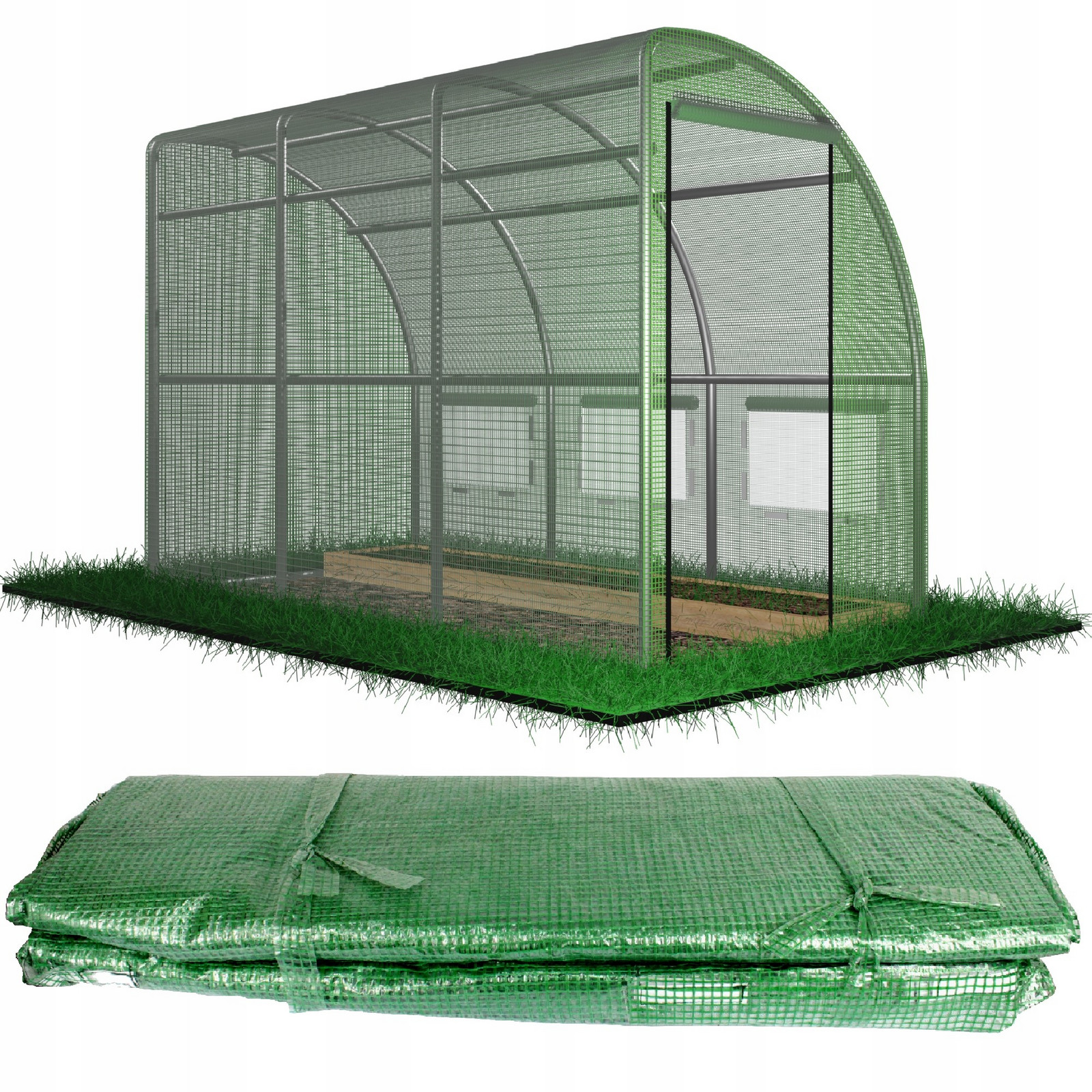 Fólie na fóliovník DANG 4x1,5x2 m zelená