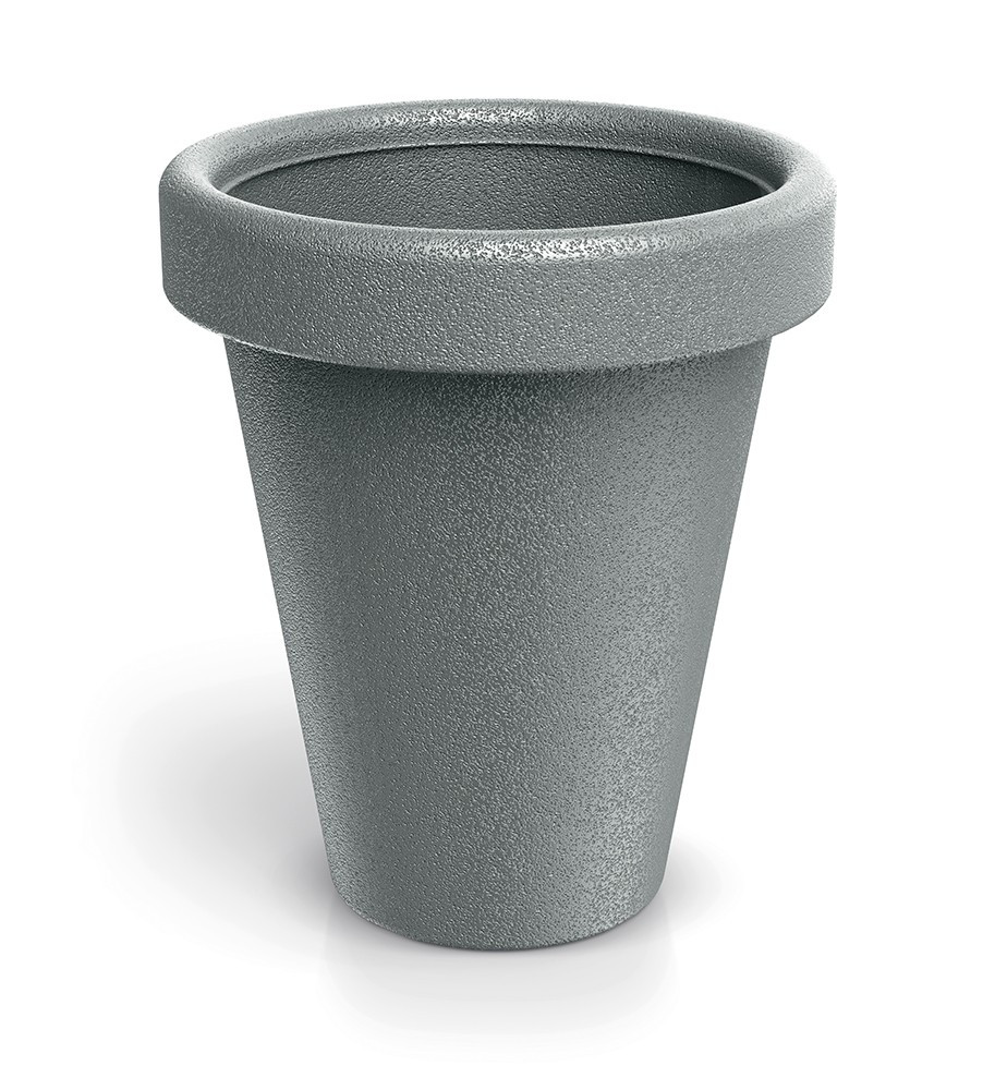Plastový květináč ORIGINAL 39 cm šedý matný