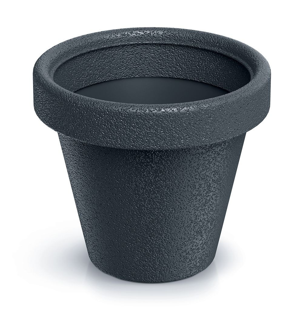Plastový květináč ORIGINAL antracitový matný