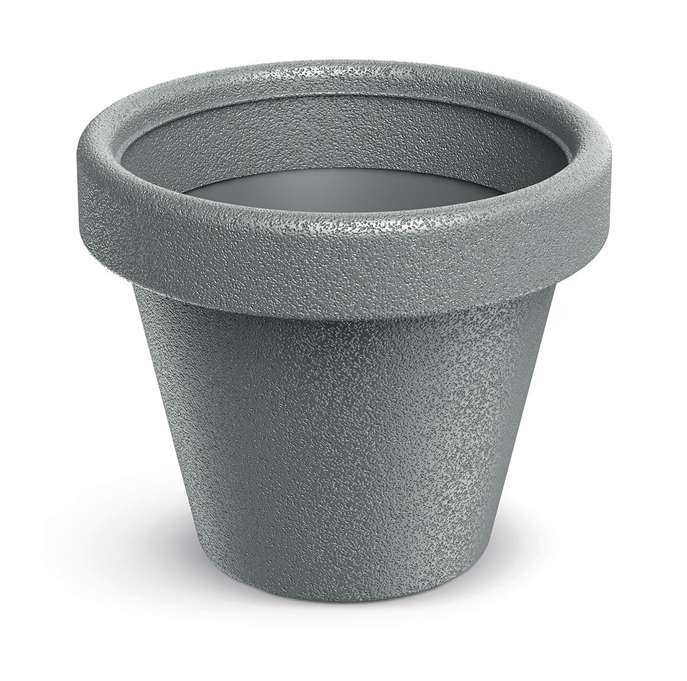 Plastový květináč ORIGINAL šedý matný
