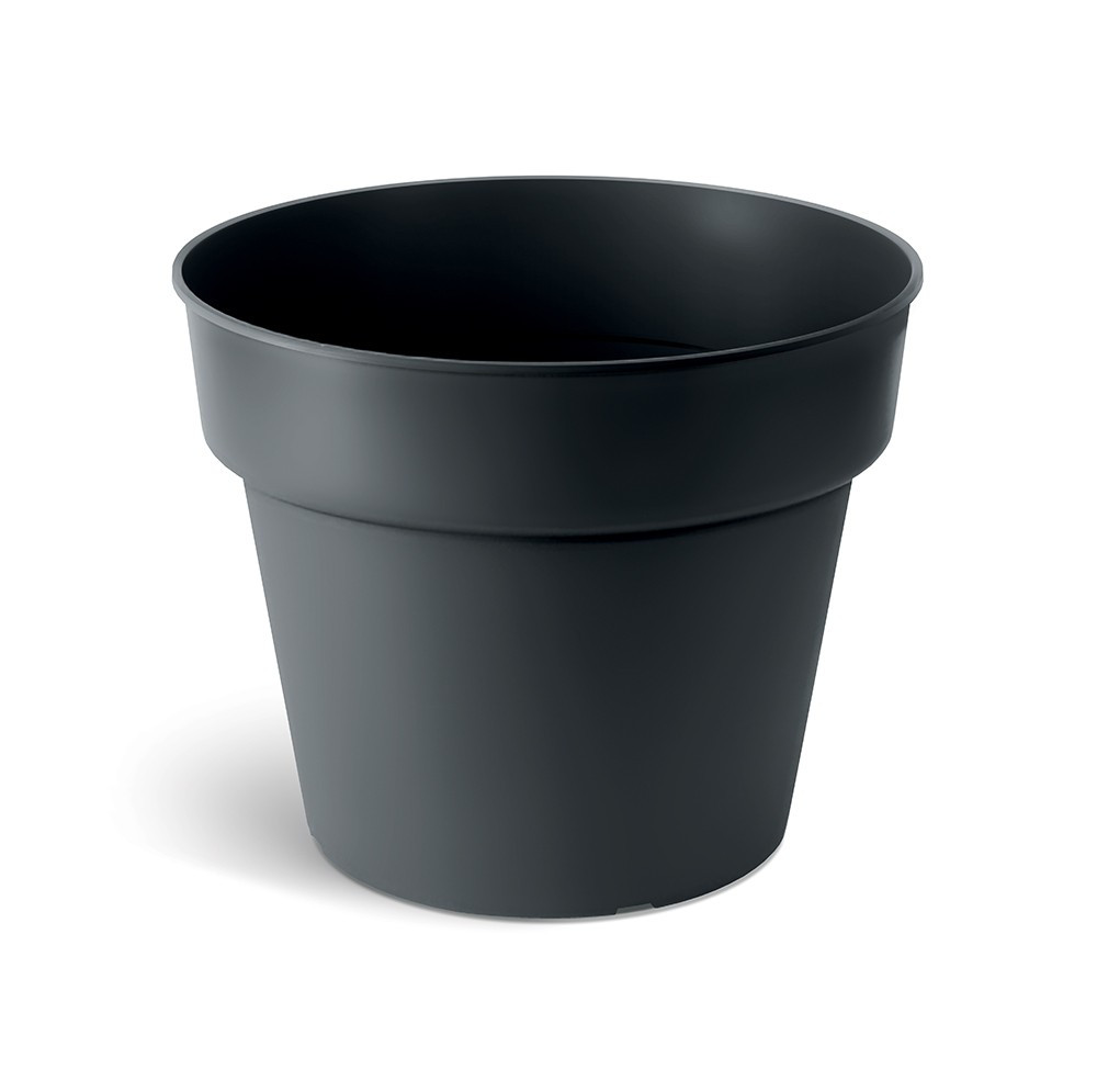 Plastový květináč PLANTIS černý matný