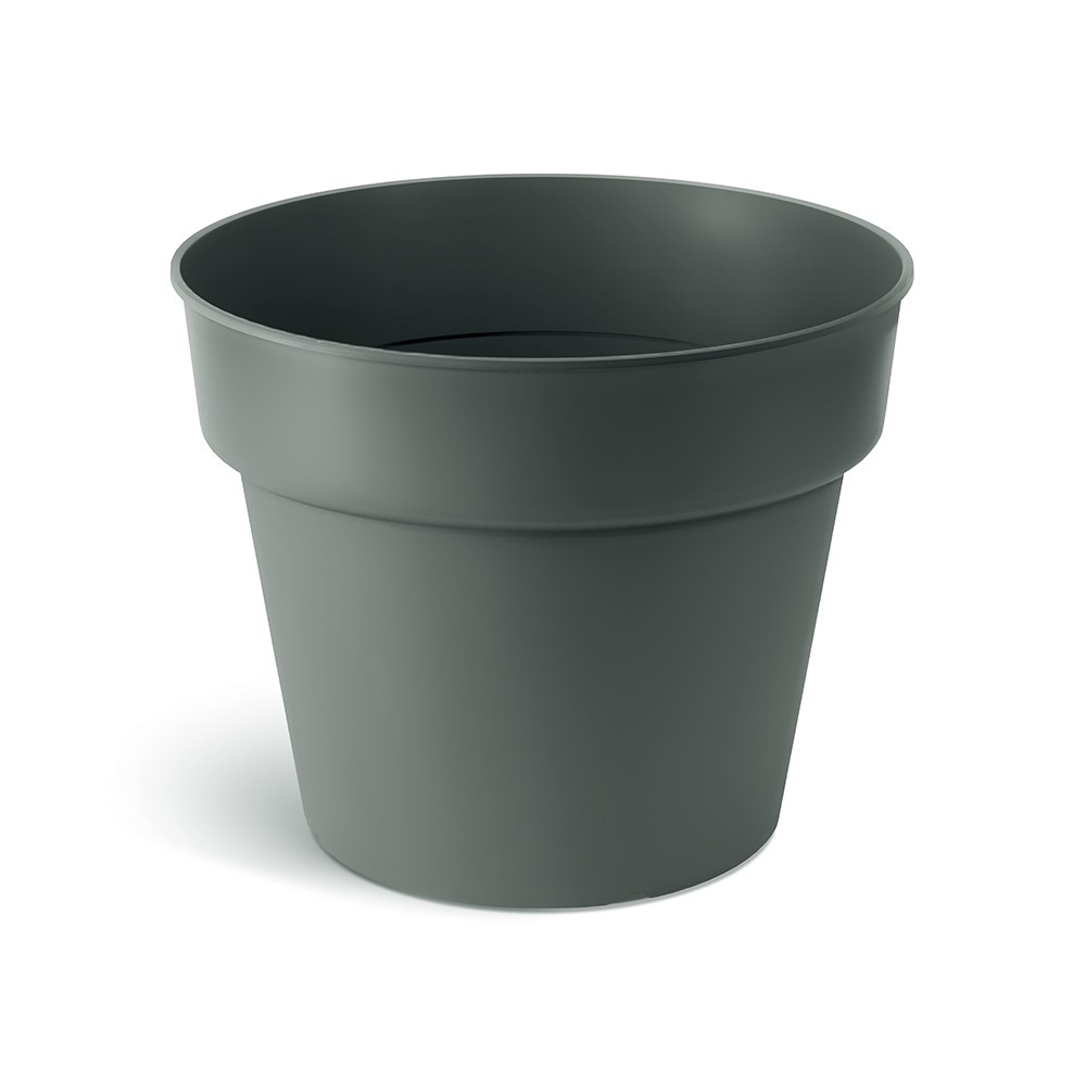 Plastový květináč PLANTIS odstín šedý kámen matný