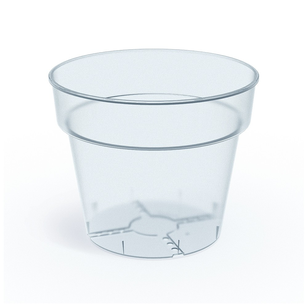 Plastový květináč PLANTIS transparentní