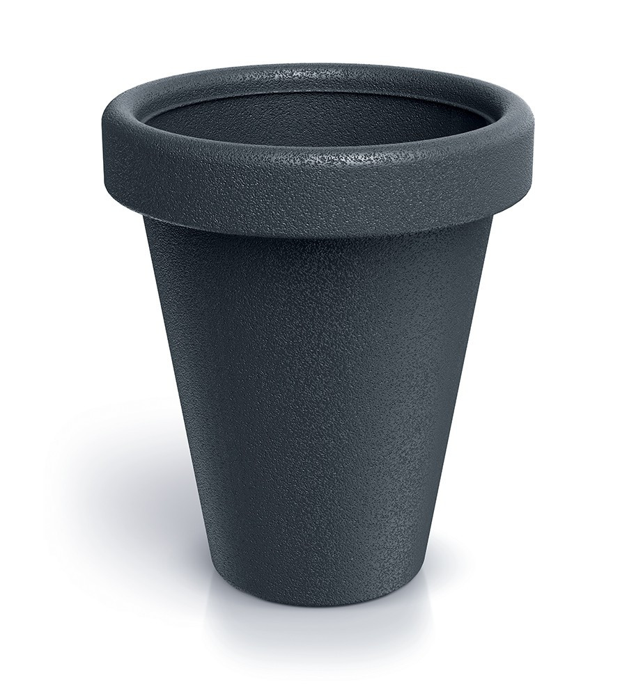 Plastový květináč ORIGINAL 39 cm antracitový matný
