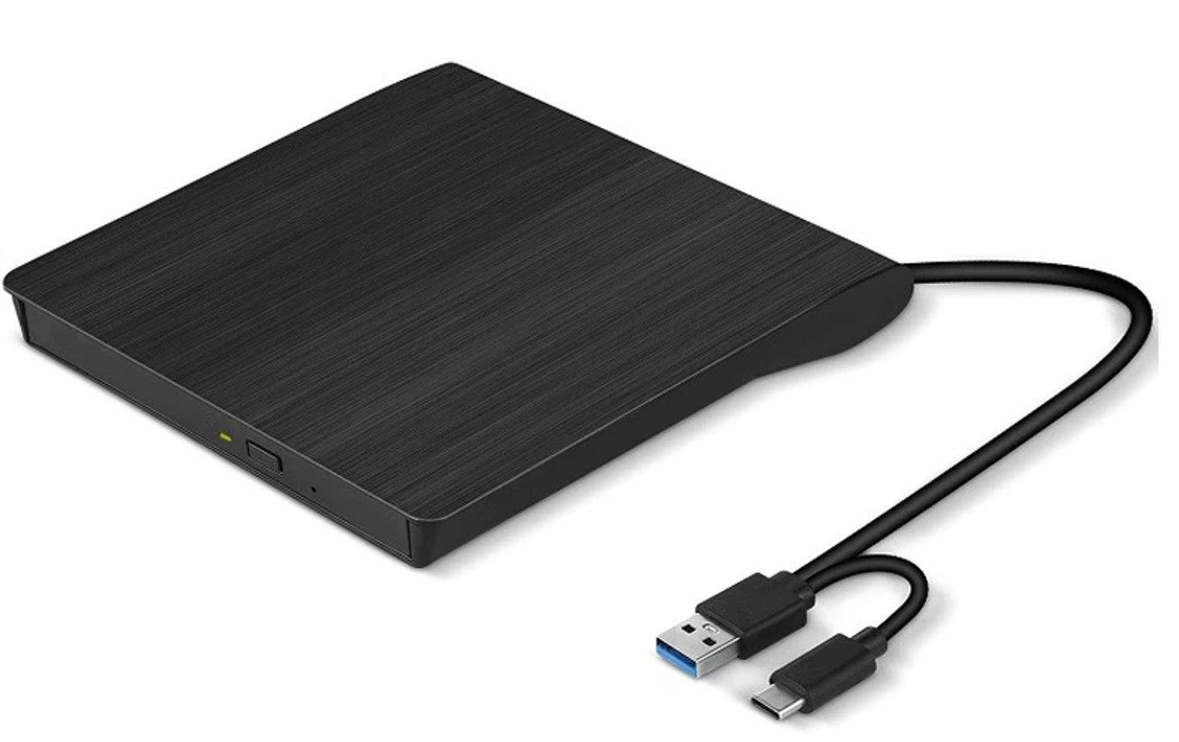 Externá DVD napaľovačka C-tech DVD-USB-AC, USB 2.0, USB A/Type C