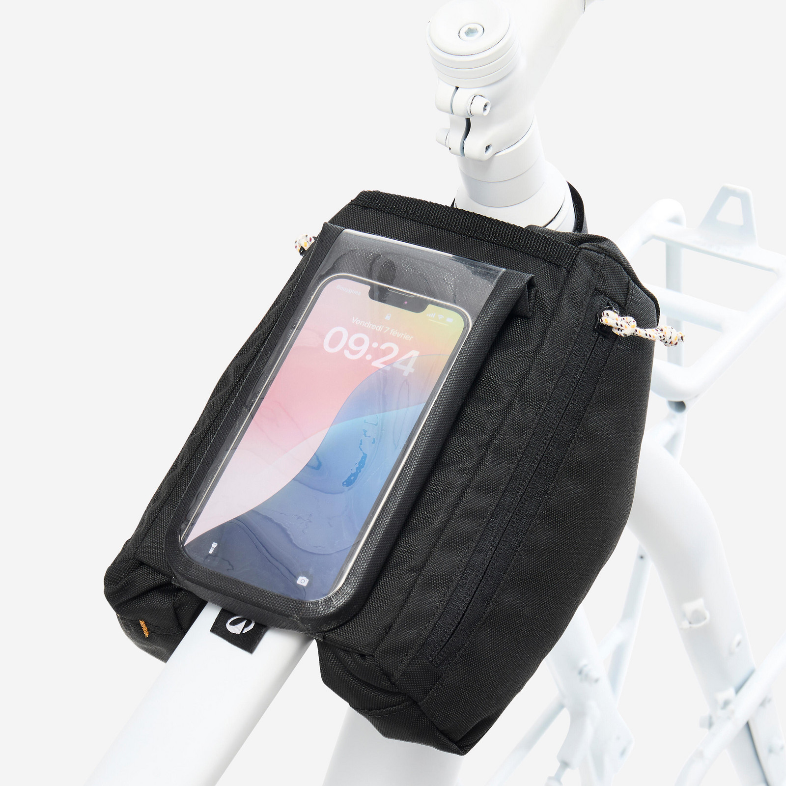 Taška na rám bicykla na smartfón ACTV 100 2 × 1 l čierna