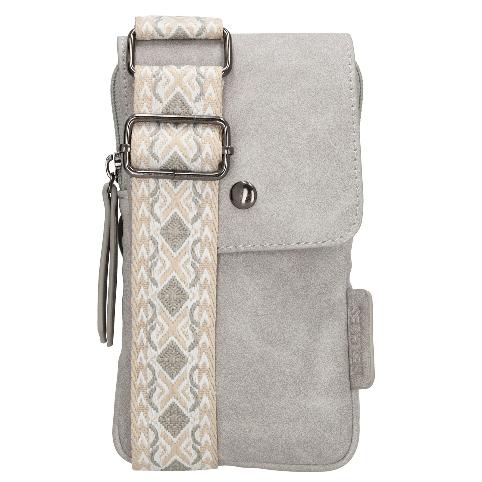 Beagles dámska crossbody taška na mobil Malaga - svetlosivá