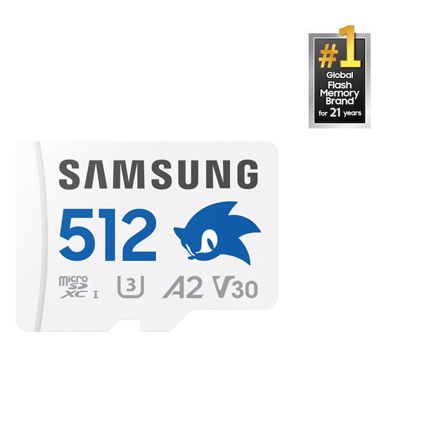 Samsung micro SDXC 512GB PRO Plus 'Sonic the Hedgedog' + SD adaptér MB-MD512SALC1