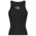 Tielka a tričká bez rukávov Calvin Klein Jeans MONOLOGO RIB TANK TOP