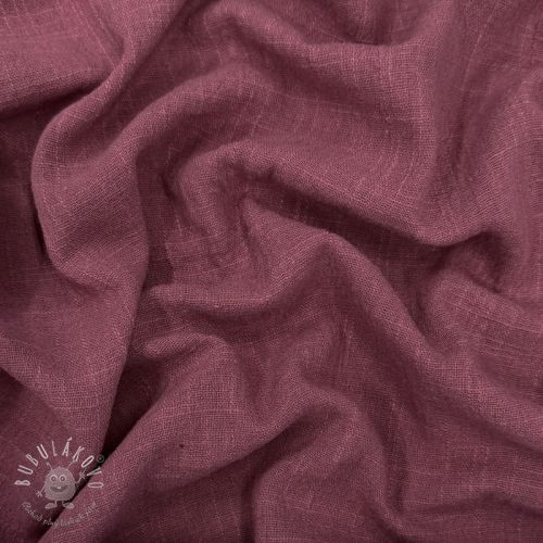 Bavlnená látka SLUB WASHED mauve