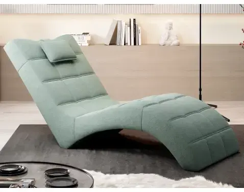 Relaxačné lehátko London, svetlo zelená látka%