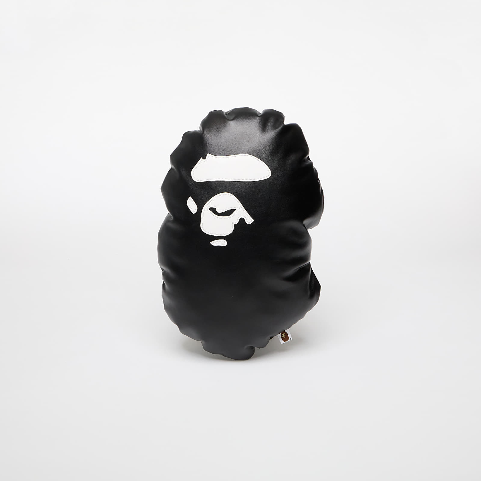 A BATHING APE Ape Head Pu Leather Cushion M Black Universal