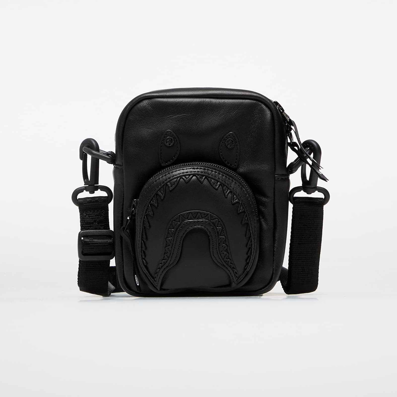 Taška A BATHING APE Shark Leather Mini Bag Black Universal