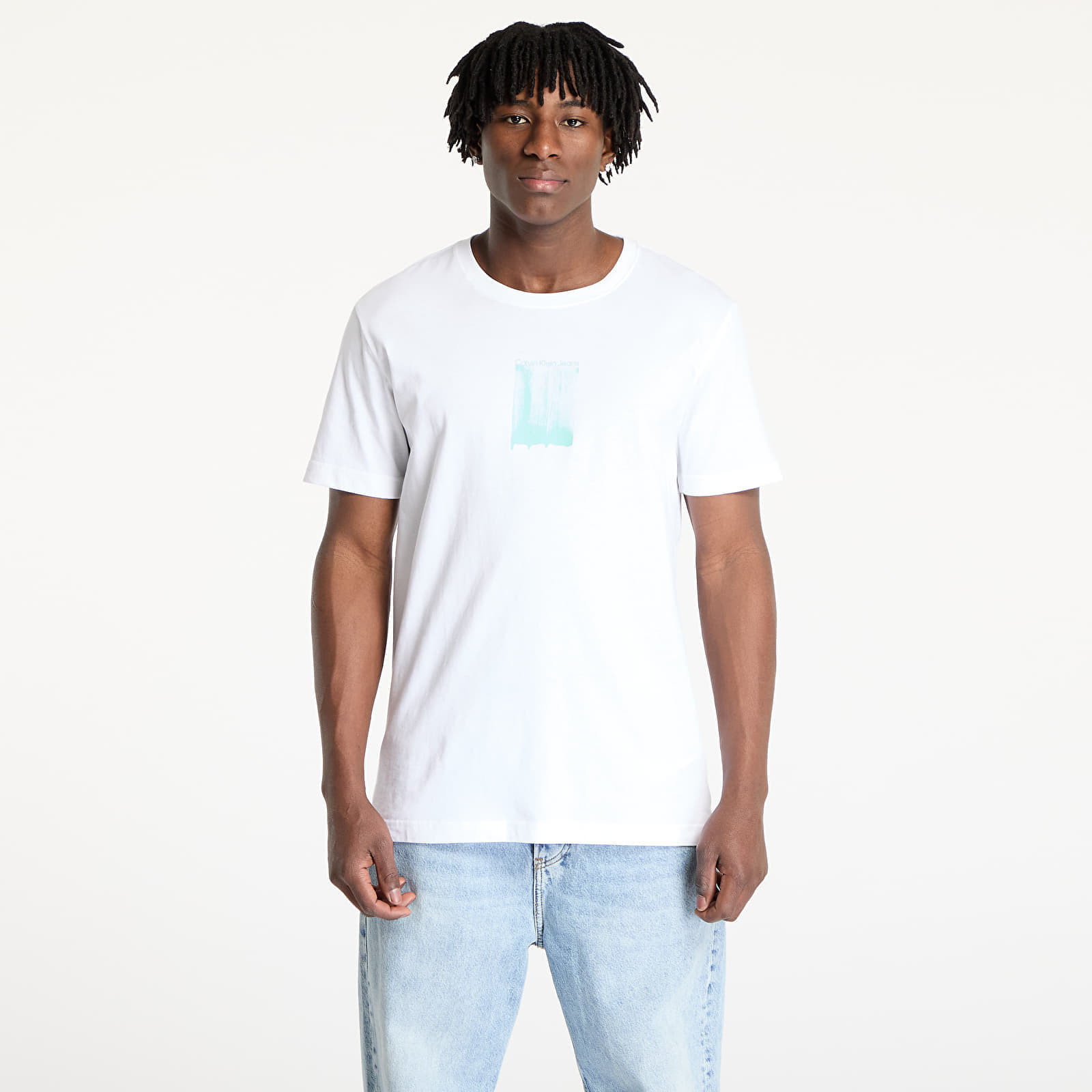 Tričko Calvin Klein Jeans Brush Stroke Graphic Tee White S