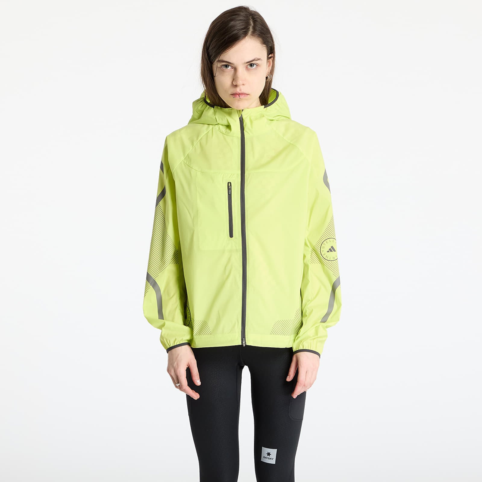 Bunda adidas x Stella Mccartney Running Jacket Green/ Bahia Glow L