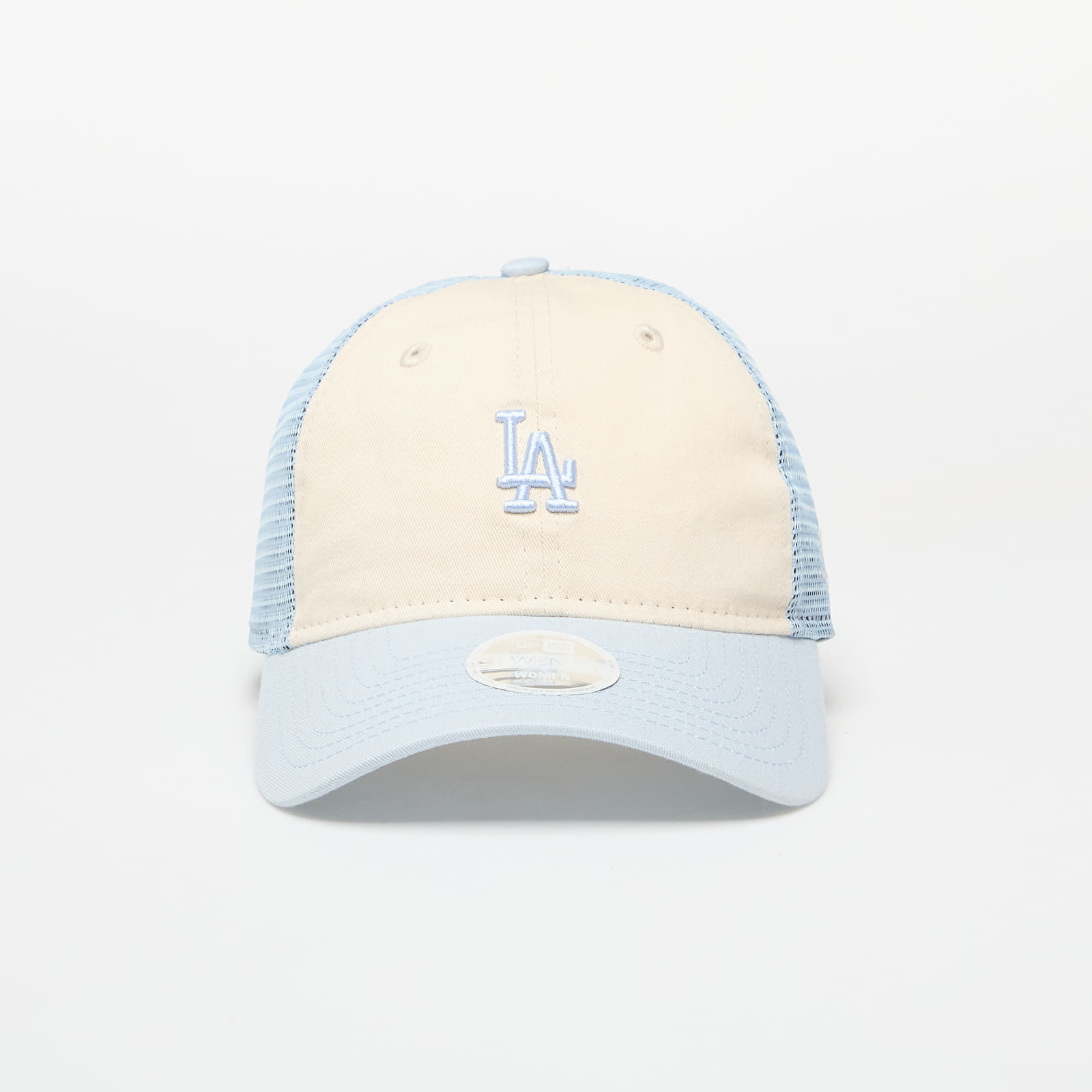Šiltovka New Era Trucker MLB 9TWENTY Los Angeles Dodgers Light Cream/ Pastel blue Universal